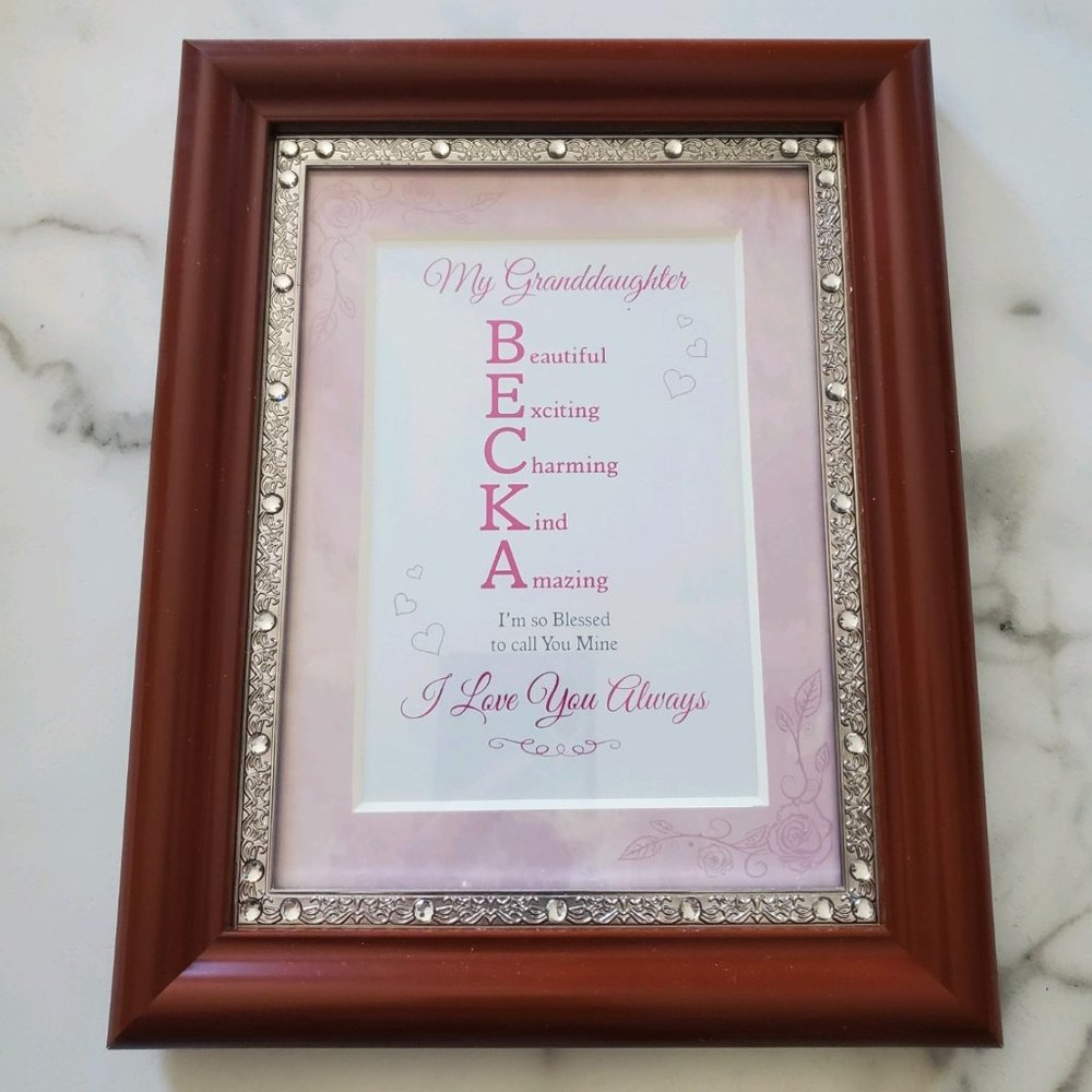 Granddaughter I Love You Always Personalized Framed Poem